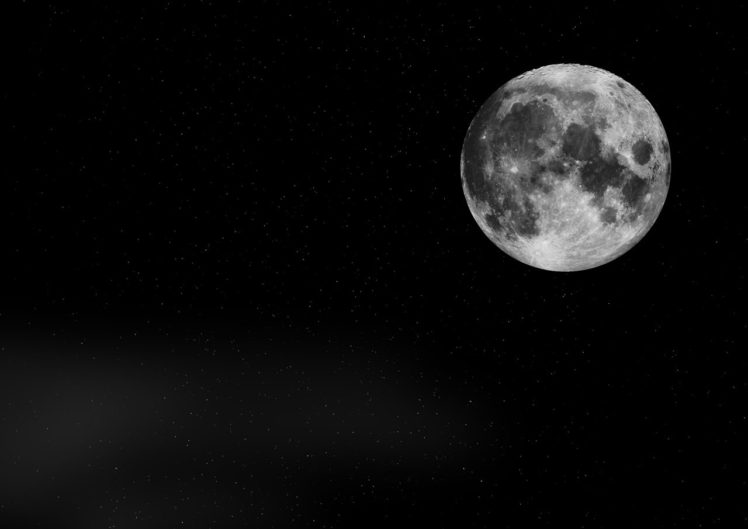 Moon, Space, Universe, Stars HD Wallpaper Desktop Background