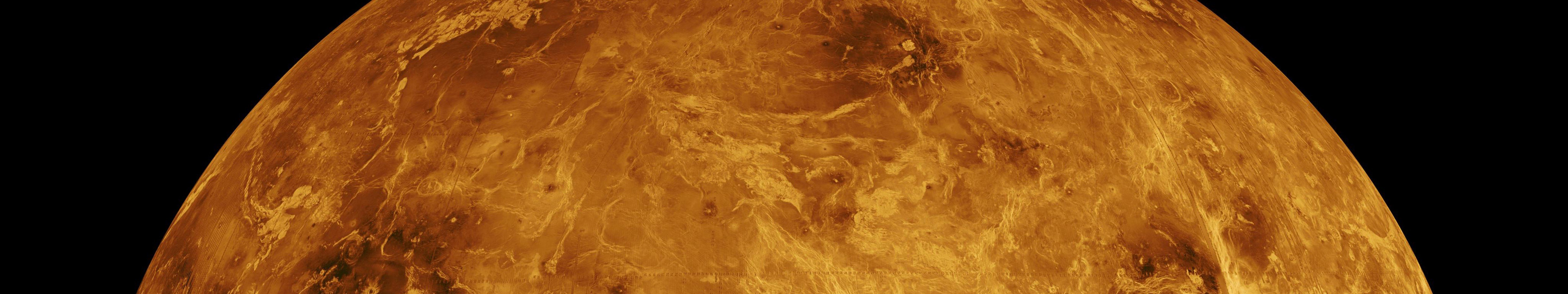 Venus, NASA, Brown, Gold, Black, Space, Crater, Planet Wallpaper
