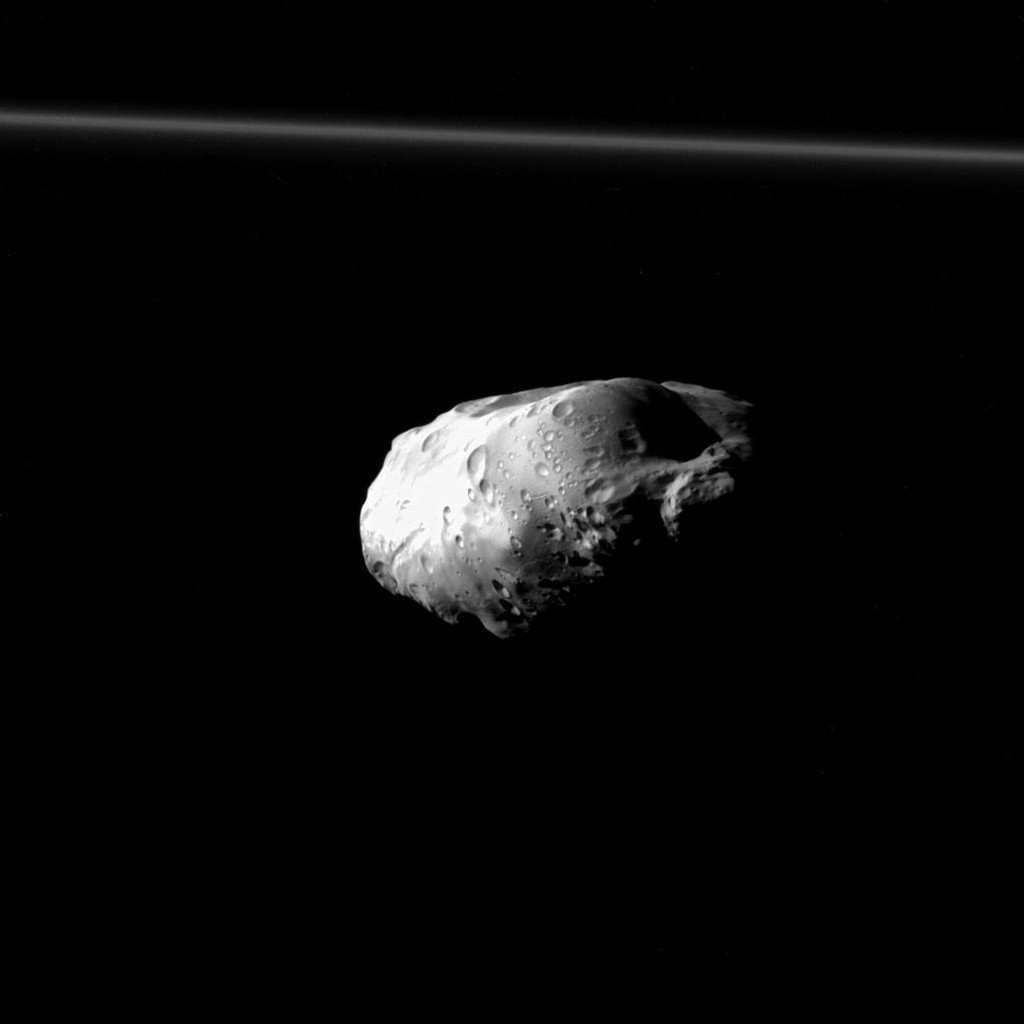 Cassini Solstice Mission, Prometheus (Moon), Space, Solar System Wallpaper