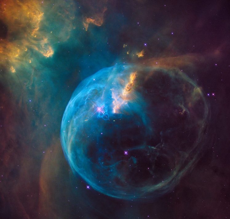 NGC 7635: The Bubble Nebula, Space, Nebula HD Wallpaper Desktop Background