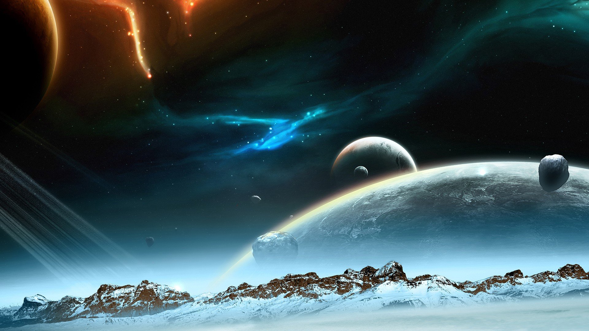 Space Planet Landscape Universe Night Sky Hd Wallpapers Desktop And Mobile Images And Photos 5488