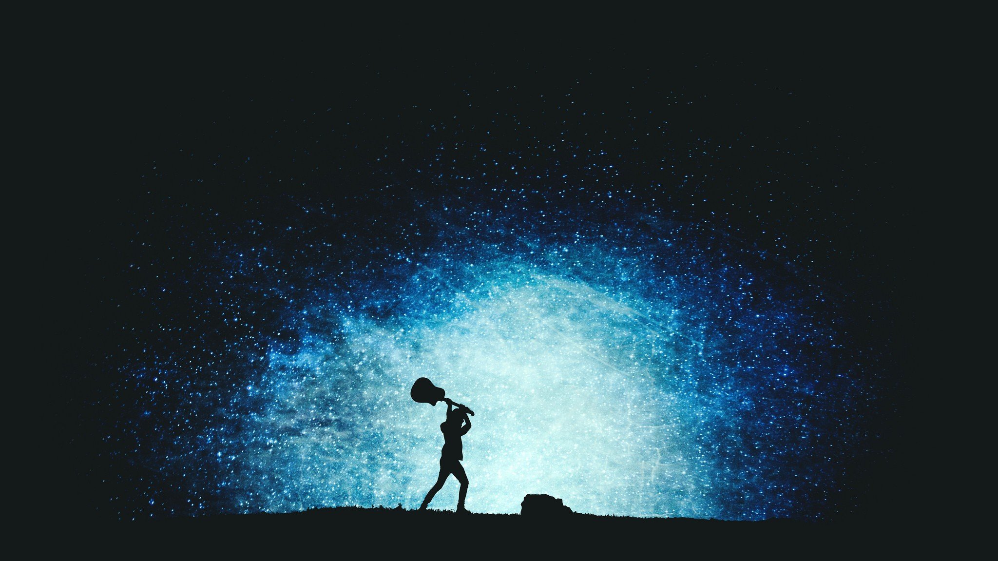 animation, Stars, Space Wallpaper