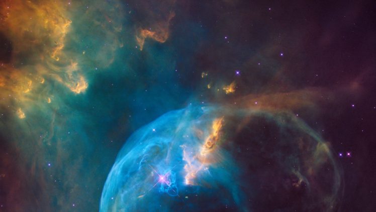 NASA, Space, Hubble Deep Field, NGC 7635: The Bubble Nebula, The Bubble Nebula HD Wallpaper Desktop Background