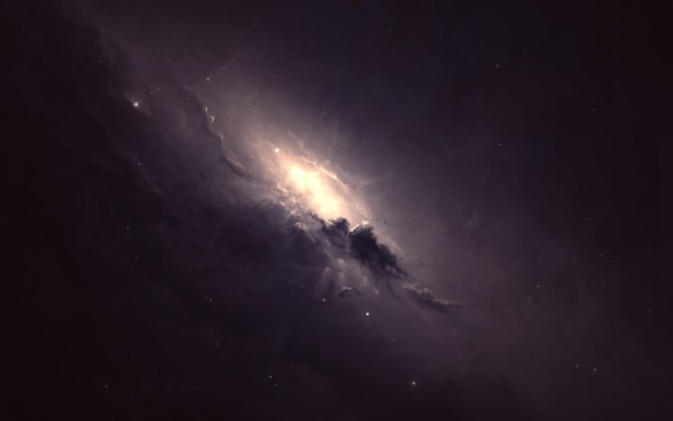 space, Galaxy, Stars, Moon, Nebula HD Wallpaper Desktop Background