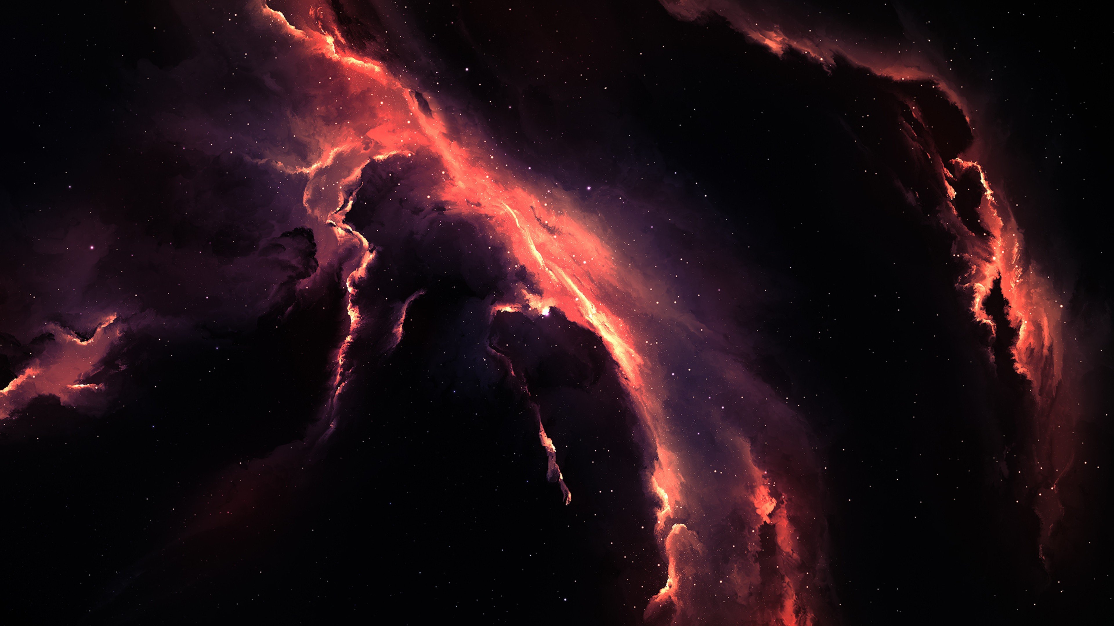 nebula, Space, Gas giant, 3D, Space art, Digital art Wallpaper