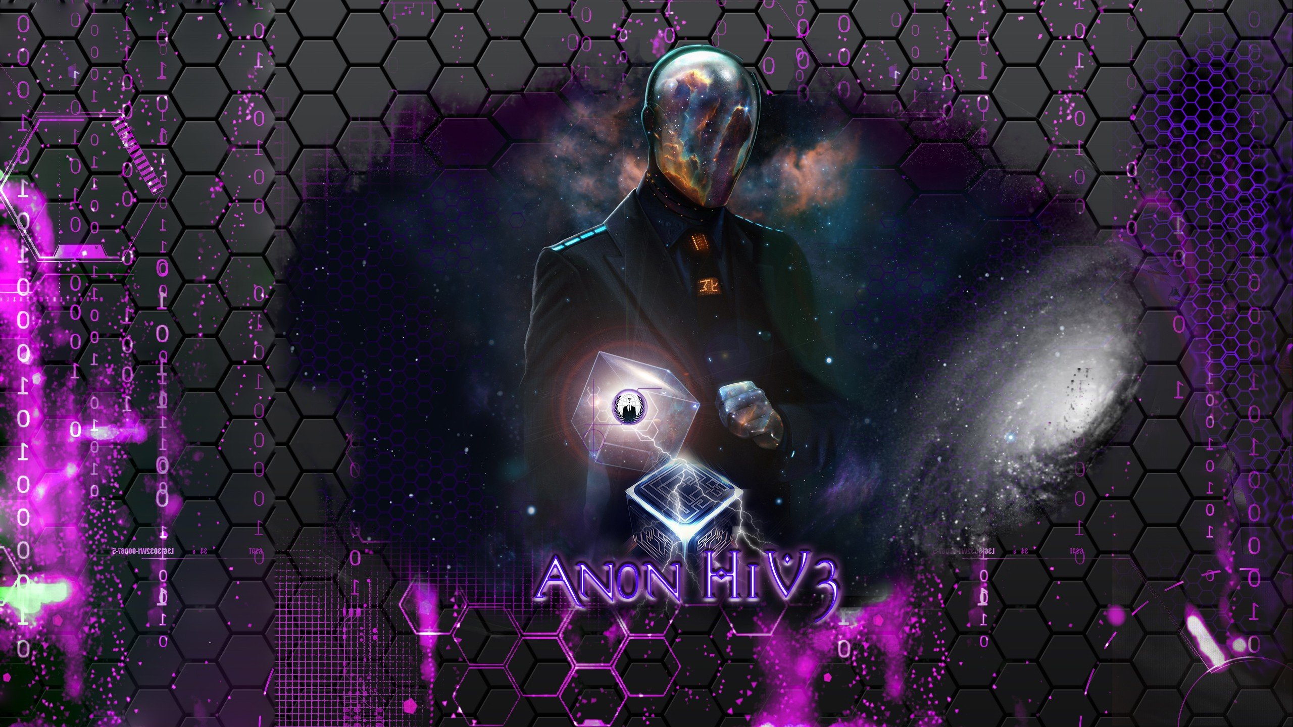Anonymous, Mind, Space, Hacking, Galaxy, YouTube, Computer Wallpaper