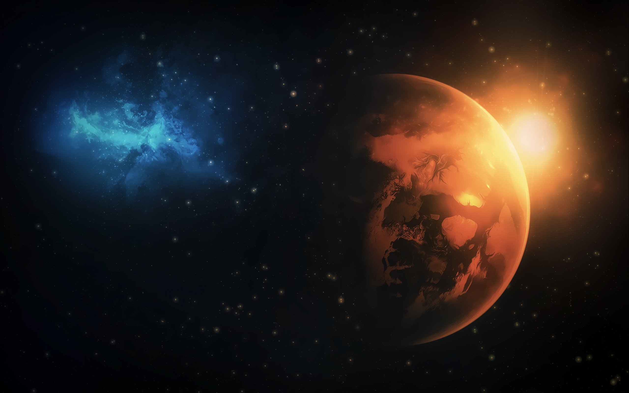 space, Planet, Nebula Wallpaper
