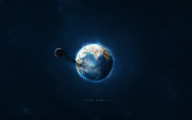 lunar strain, Space, Planet, Earth HD Wallpaper Desktop Background