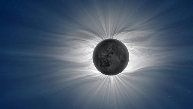 space, Moon, Sun, Sun rays, Solar eclipse, Indonesia, Photography HD Wallpaper Desktop Background