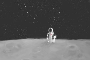 astronaut, Pet, Space