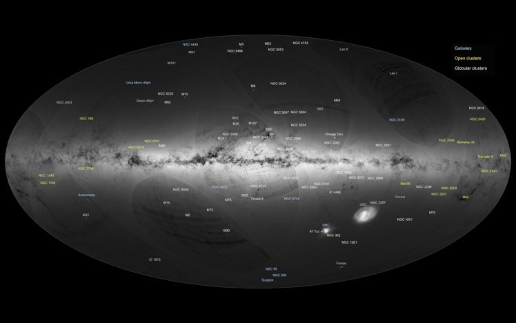 Gaia, Space, Galaxy, Stars, Planet, Universe, Satellite, Milky Way HD Wallpaper Desktop Background