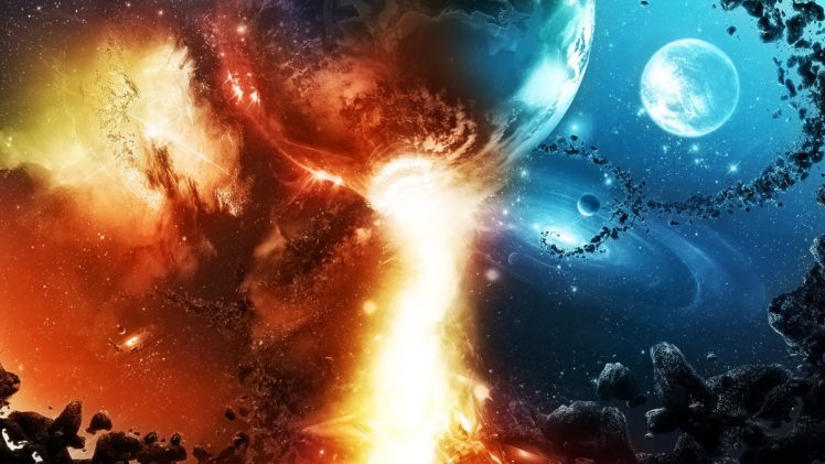space, Planet, Destruction, Apocalyptic, Space art HD Wallpaper Desktop Background