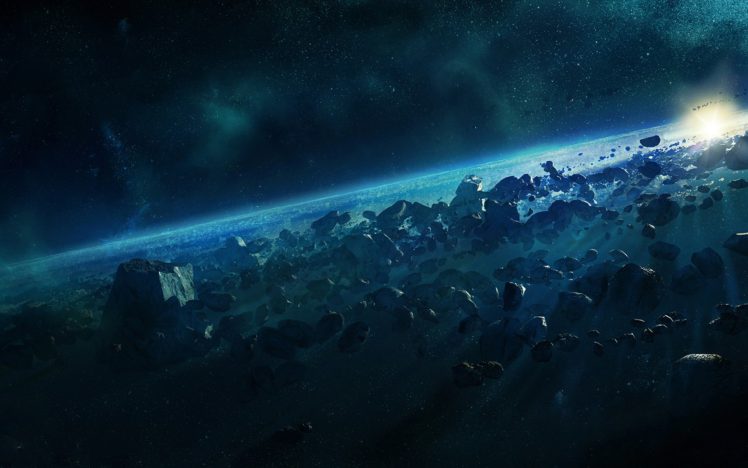 space, Space art, Asteroids, Asteroid HD Wallpaper Desktop Background