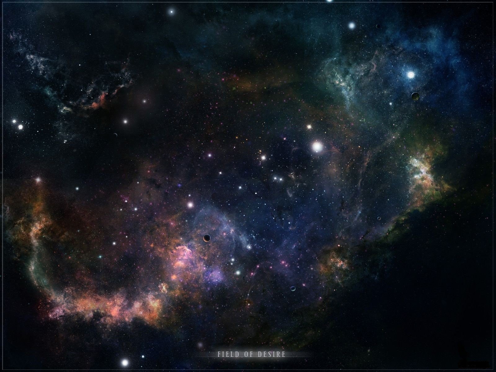 space, Nebula, Digital art, Space art, Stars Wallpaper