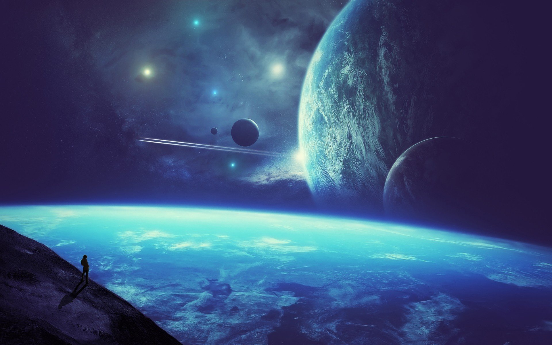 Planets In Space Wallpaper