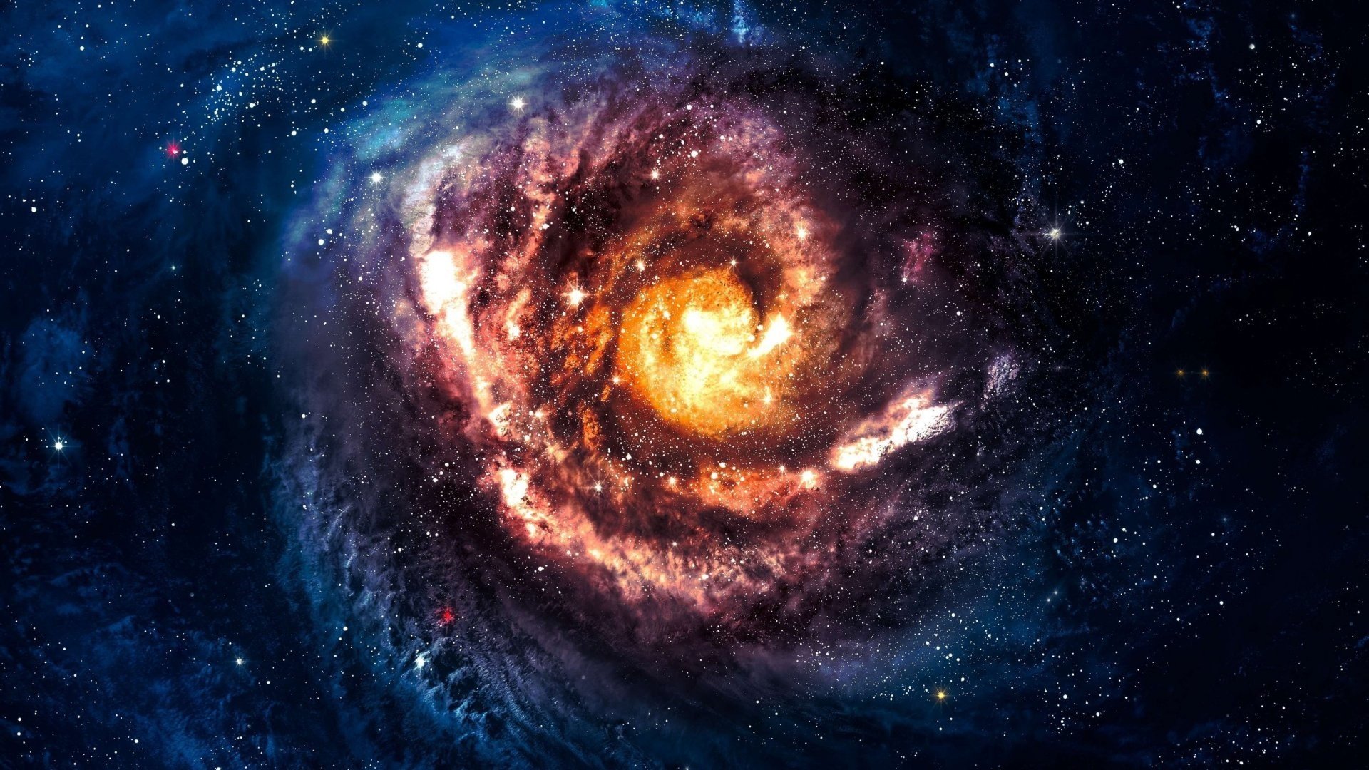 galaxy, Space, Digital art, Space art Wallpaper