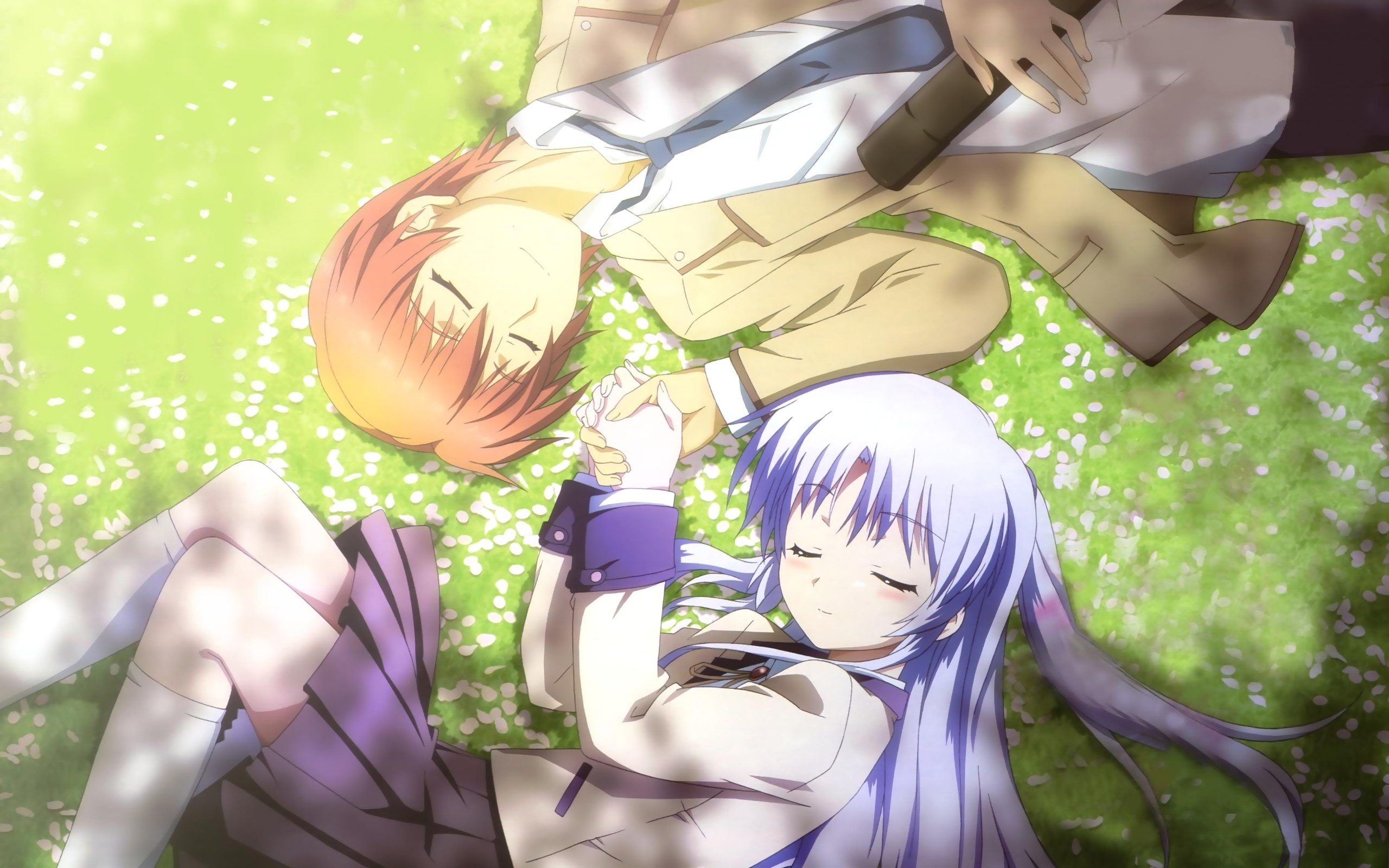 Angel Beats!, Tachibana Kanade, School uniform, Otonashi Yuzuru Wallpaper