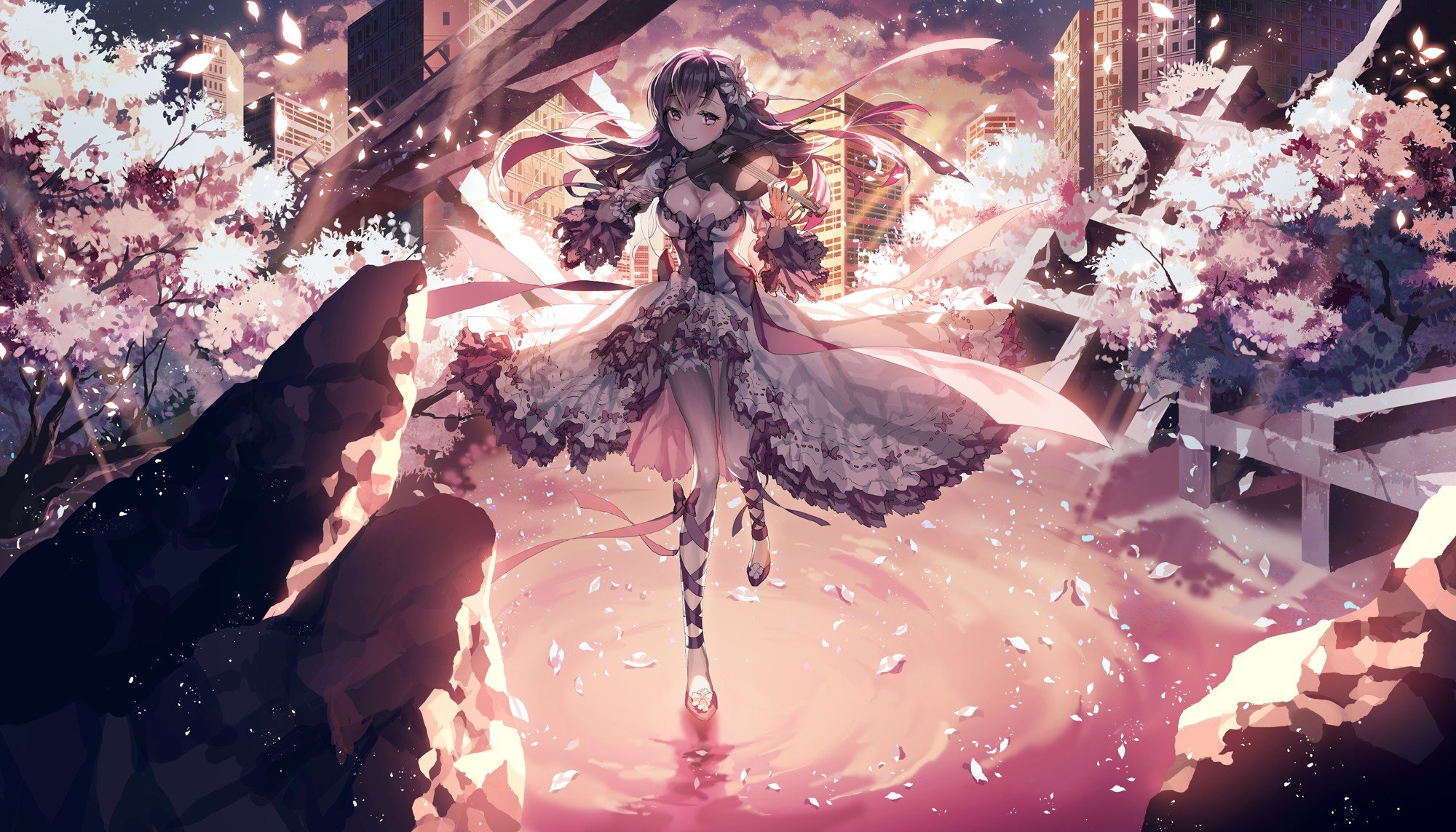 anime girls, Violin, Fate Series, Fate Stay Night, Matou Sakura Wallpaper