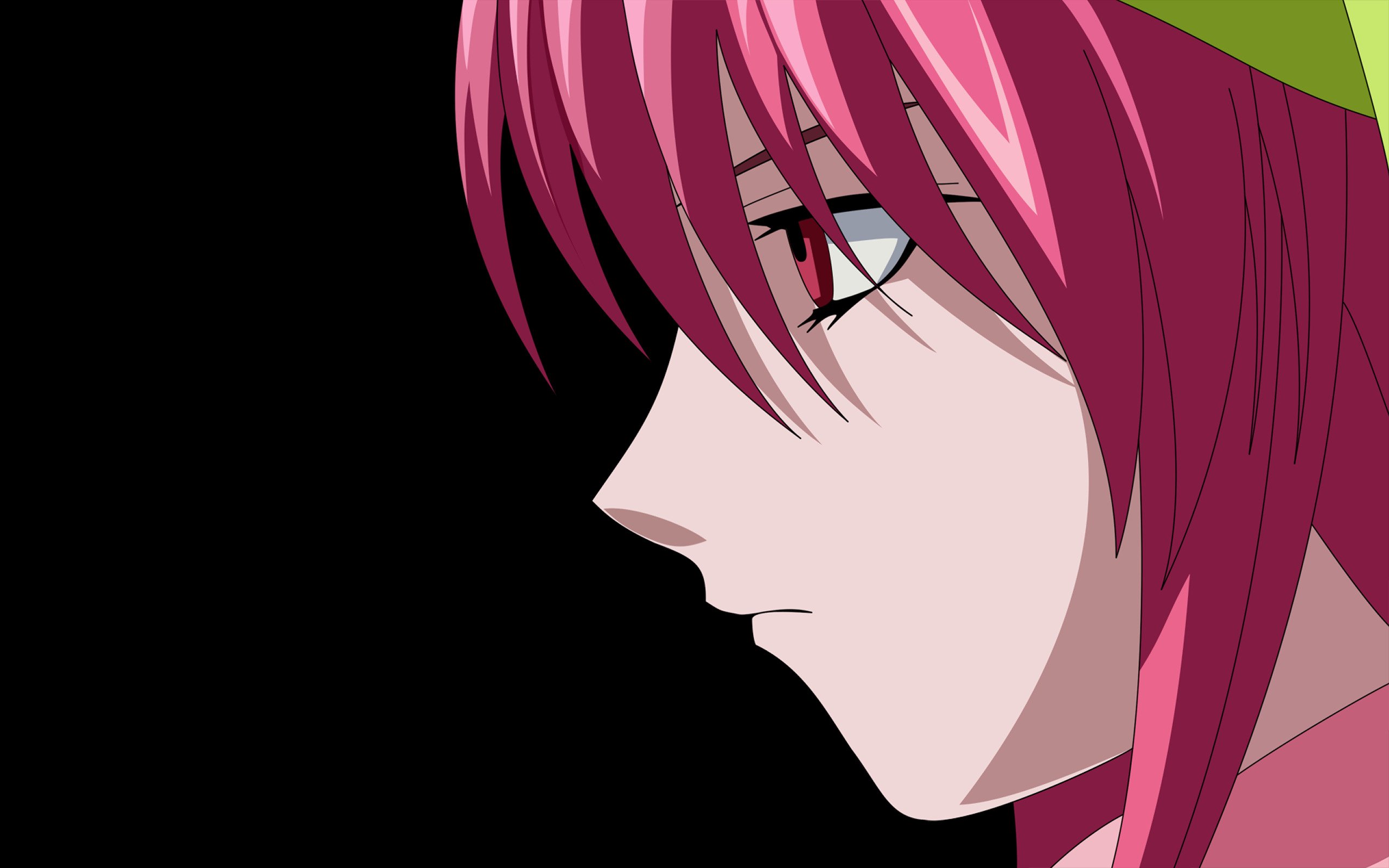 anime, Lucy, Elfen Lied, Anime vectors, Simple background HD Wallpapers