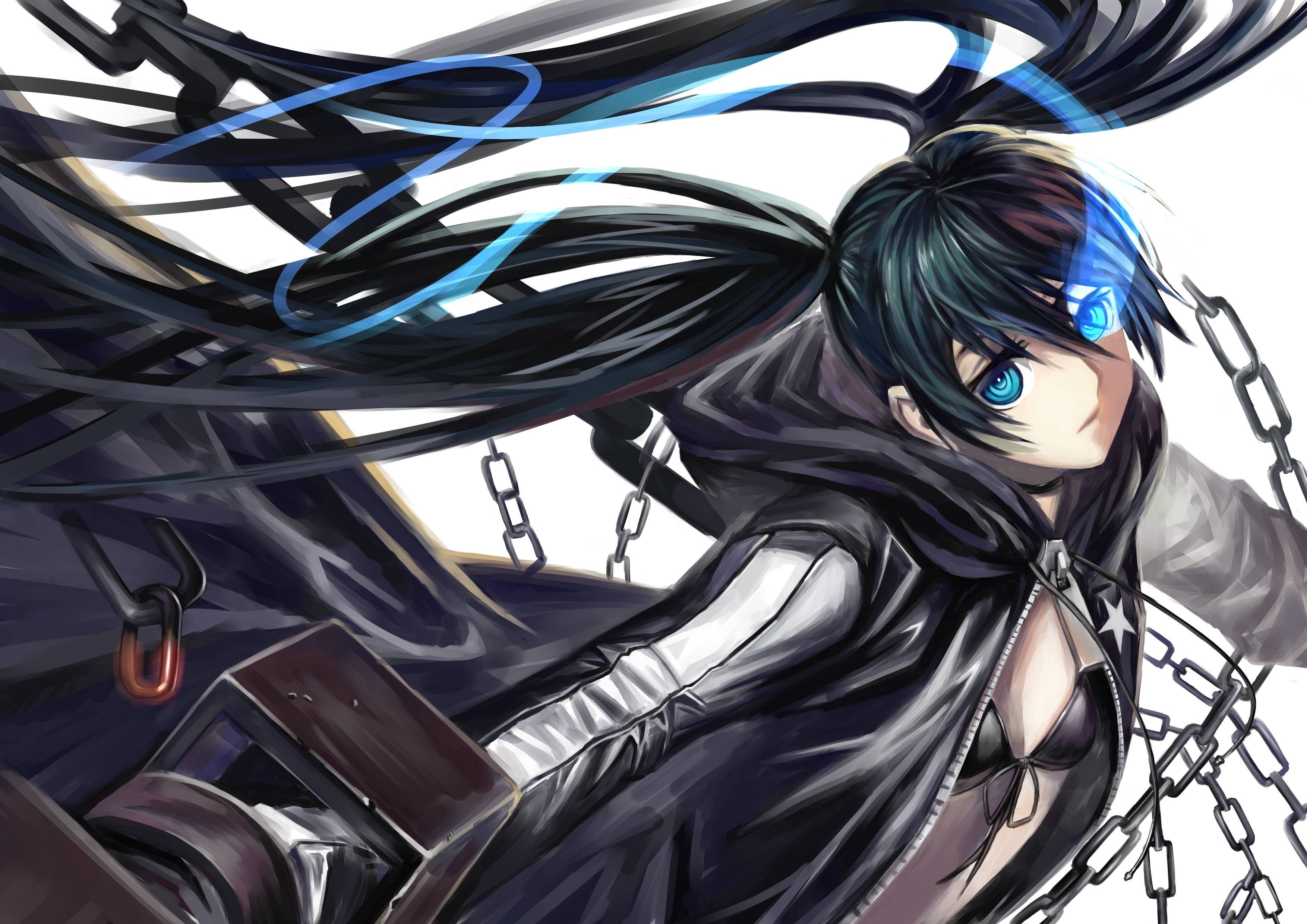 Black Rock Shooter, Anime girls, Anime, Strength (Black Rock Shooter) Wallpaper