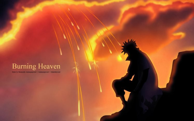 Naruto Shippuuden, Manga, Anime, Namikaze Minato, Silhouette HD Wallpaper Desktop Background