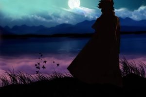 Naruto Shippuuden, Manga, Anime, Namikaze Minato, Silhouette