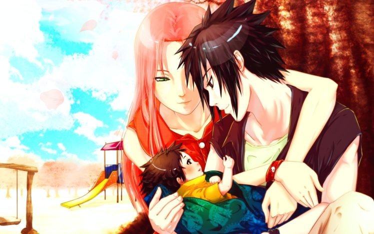 Naruto Shippuuden, Manga, Anime, Uchiha Sasuke, Haruno Sakura HD Wallpaper Desktop Background