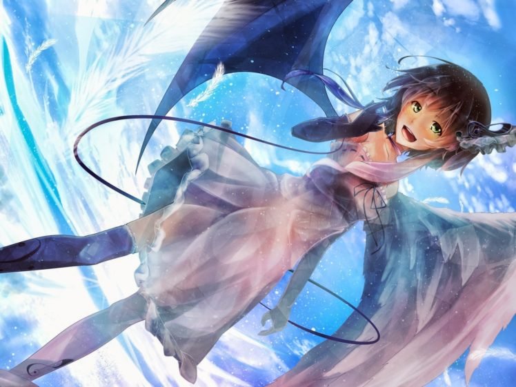original characters, Wings, Anime girls HD Wallpaper Desktop Background