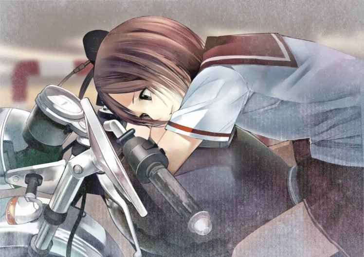 original characters, Anime girls, School uniform HD Wallpaper Desktop Background