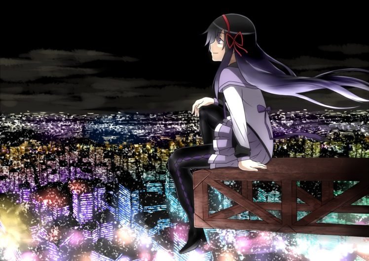 anime, Akemi Homura, Mahou Shoujo Madoka Magica HD Wallpaper Desktop Background
