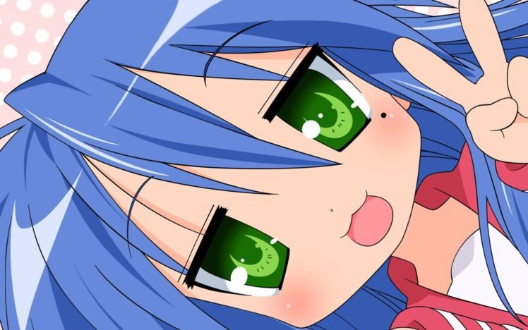 anime girls, Lucky Star, Izumi Konata, Anime HD Wallpaper Desktop Background