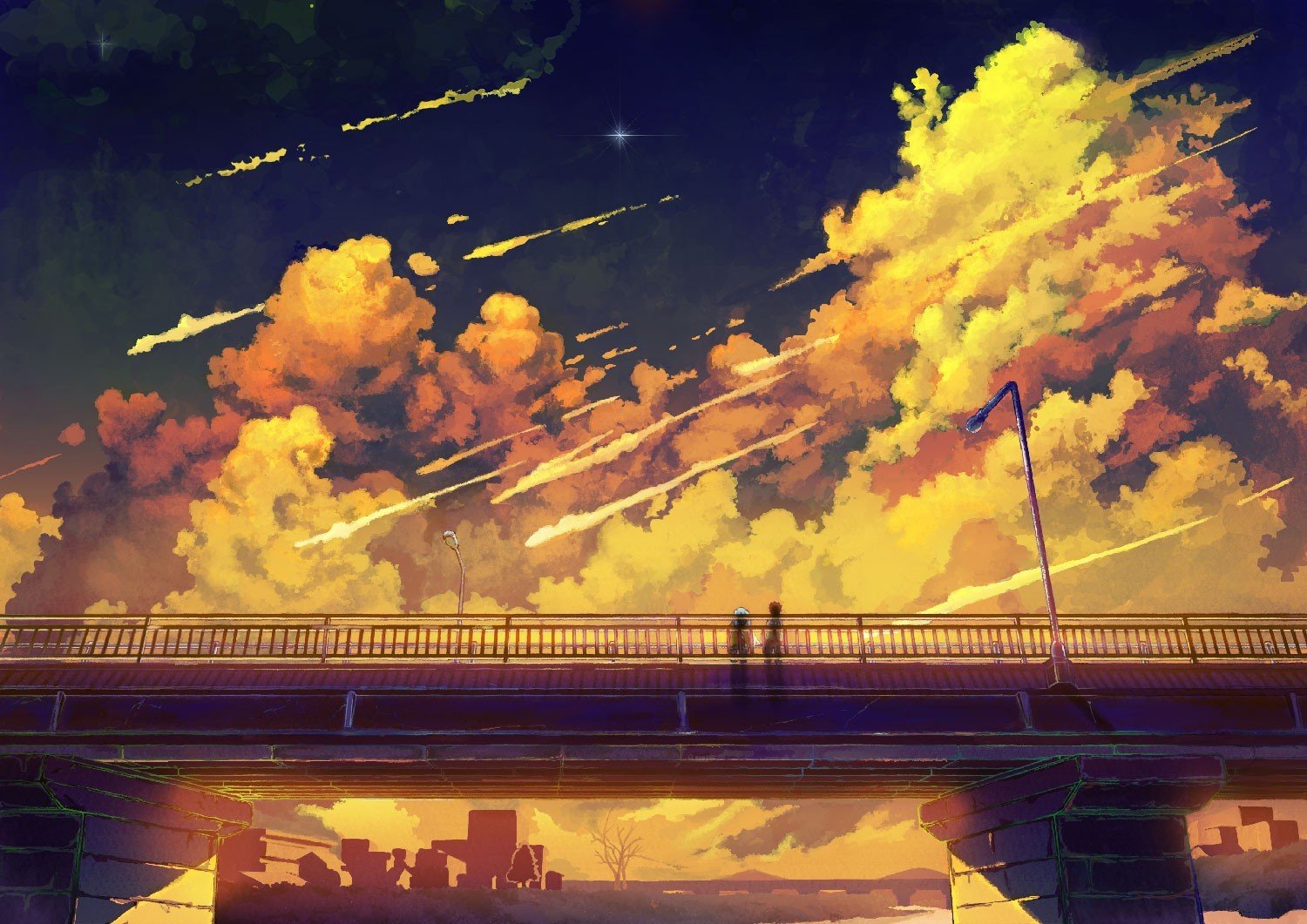anime, Bridge Wallpaper