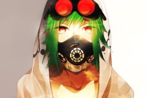anime, Vocaloid, Megpoid Gumi, Gas masks, Goggles