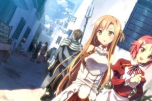 anime, Anime girls, Shinozaki Rika, Yuuki Asuna, Sword Art Online