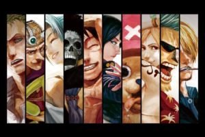 anime, One Piece, Panels, Straw Hat Pirates