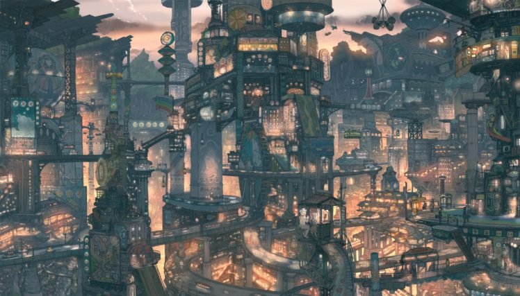 city, Anime, Imperial Boy HD Wallpaper Desktop Background