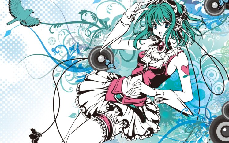 Vocaloid, Megpoid Gumi, Music HD Wallpaper Desktop Background