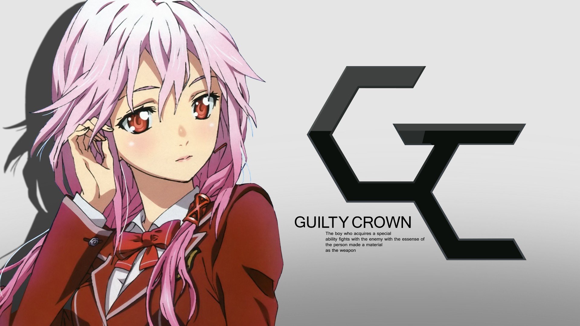 HD wallpaper: Inori Yuzuriha, Guilty Crown, anime girls, white