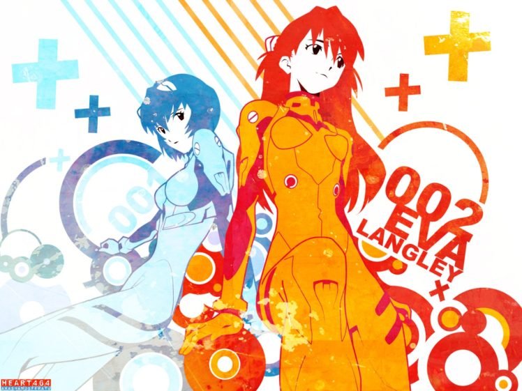 Neon Genesis Evangelion, Asuka Langley Soryu, Ayanami Rei HD Wallpaper Desktop Background