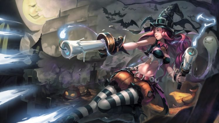Halloween, League of Legends, Miss Fortune HD Wallpaper Desktop Background