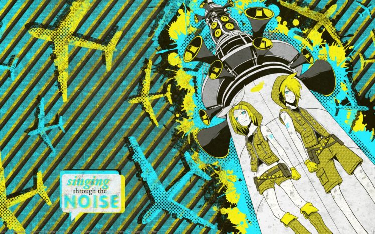 anime, Colorful, Vocaloid, Kagamine Len, Kagamine Rin HD Wallpaper Desktop Background