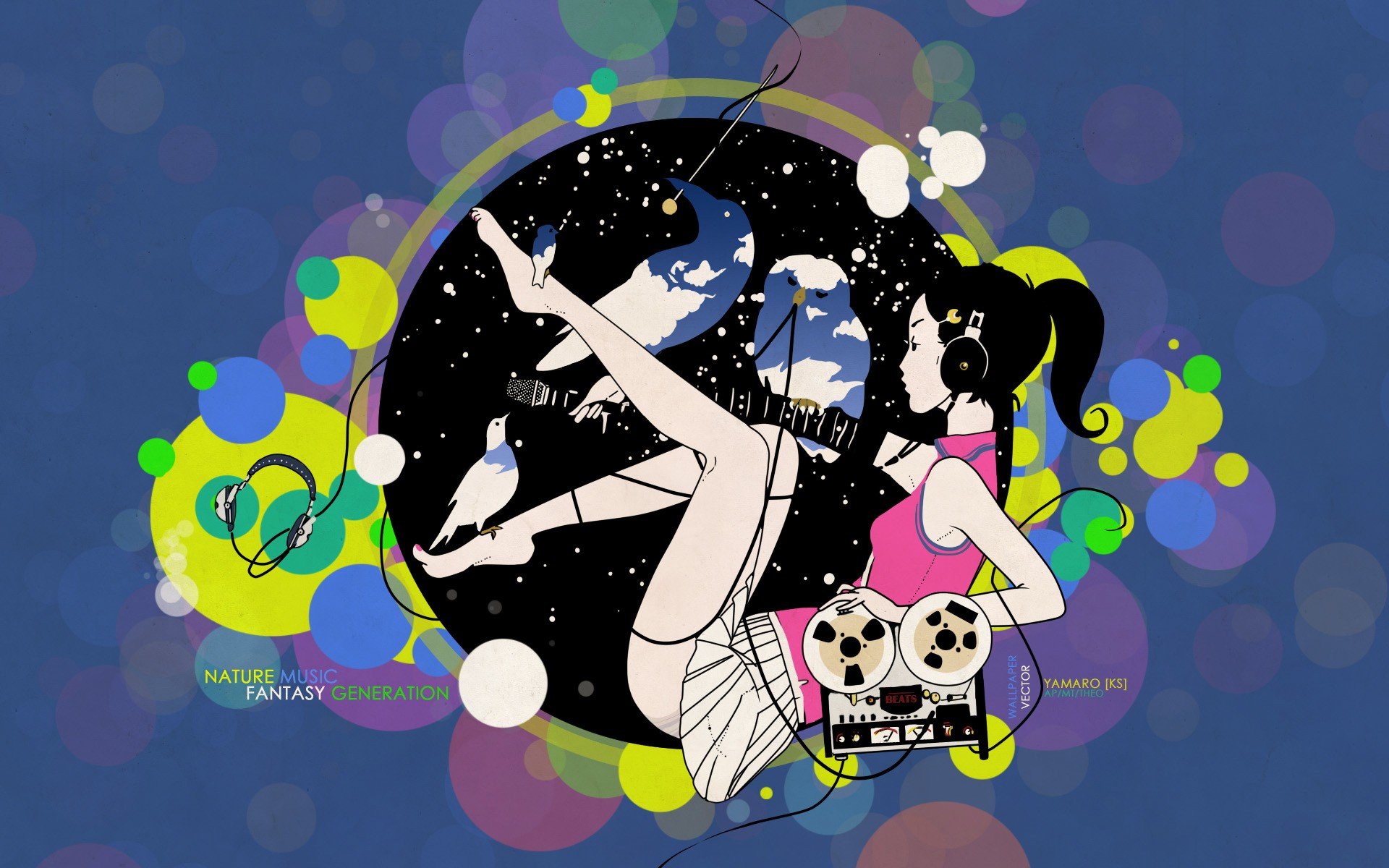 anime, Colorful Wallpaper