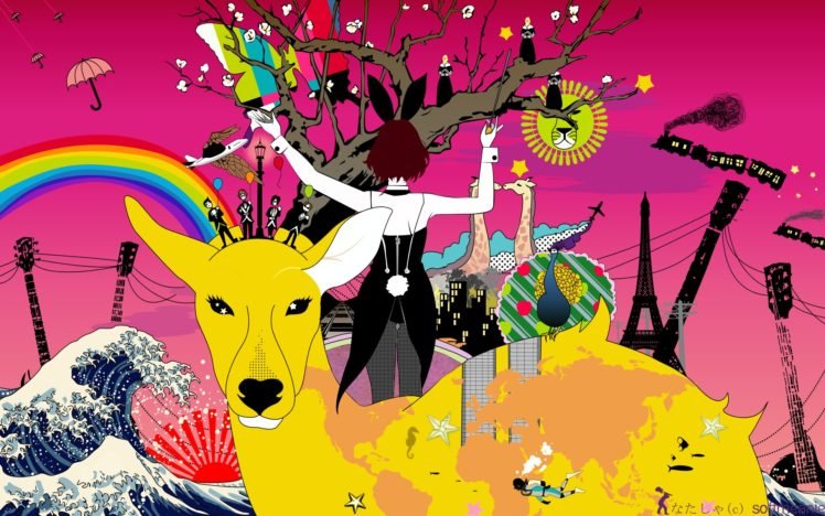 anime, Colorful, Original characters, Asian Kung Fu Generation, Album covers HD Wallpaper Desktop Background