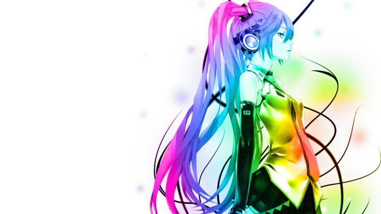 anime, Colorful, Hatsune Miku, Vocaloid HD Wallpaper Desktop Background