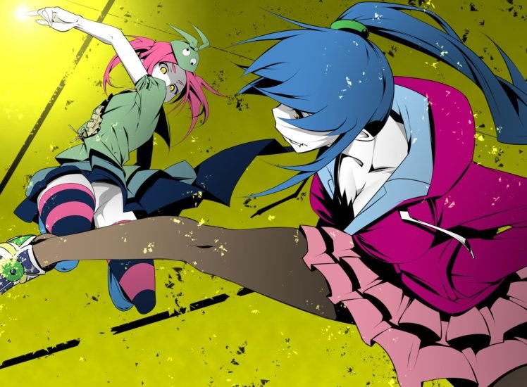anime, Colorful, Oshino Shinobu, Monogatari Series HD Wallpaper Desktop Background