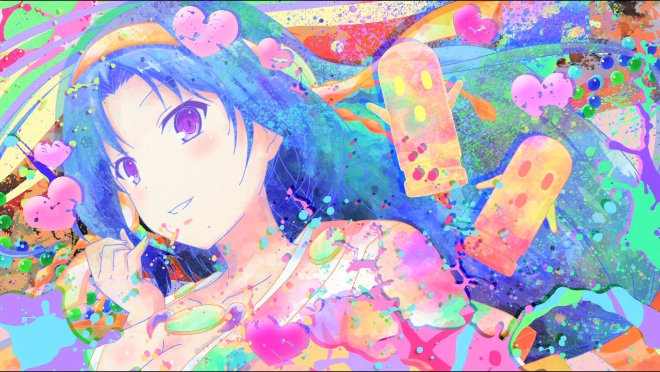 Colorful Anime Girl Wallpapers on WallpaperDog