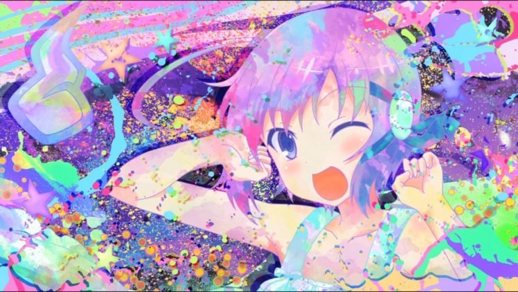 anime, Colorful, Invaders of Rokujouma, Sanae Higashihongan HD Wallpaper Desktop Background