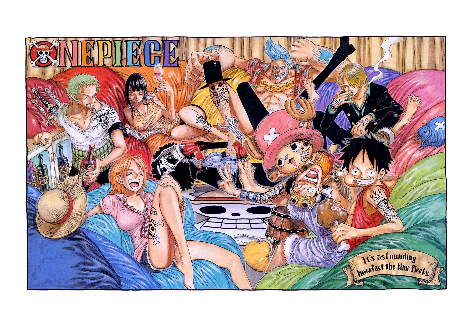 One Piece, Tony Tony Chopper, Monkey D. Luffy, Nami, Usopp, Roronoa Zoro, Nico Robin, Sanji, Brook Wallpaper