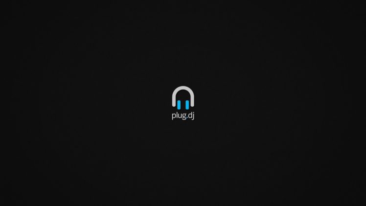 plug.dj, Minimalism, Dark, Textured, Texture, Simple, Brand, Headphones, Music, Vignette HD Wallpaper Desktop Background