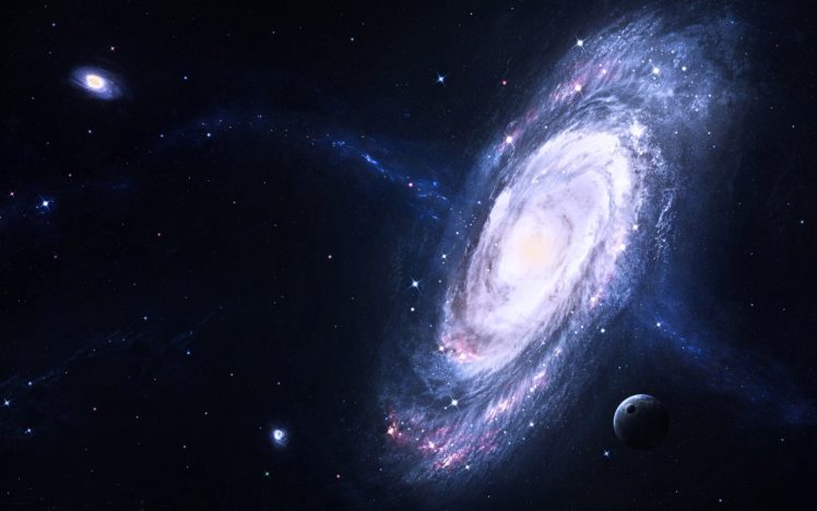 space, Galaxy, Spiral galaxy HD Wallpaper Desktop Background